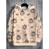 Labubu hoodie beige met kleine labubu's